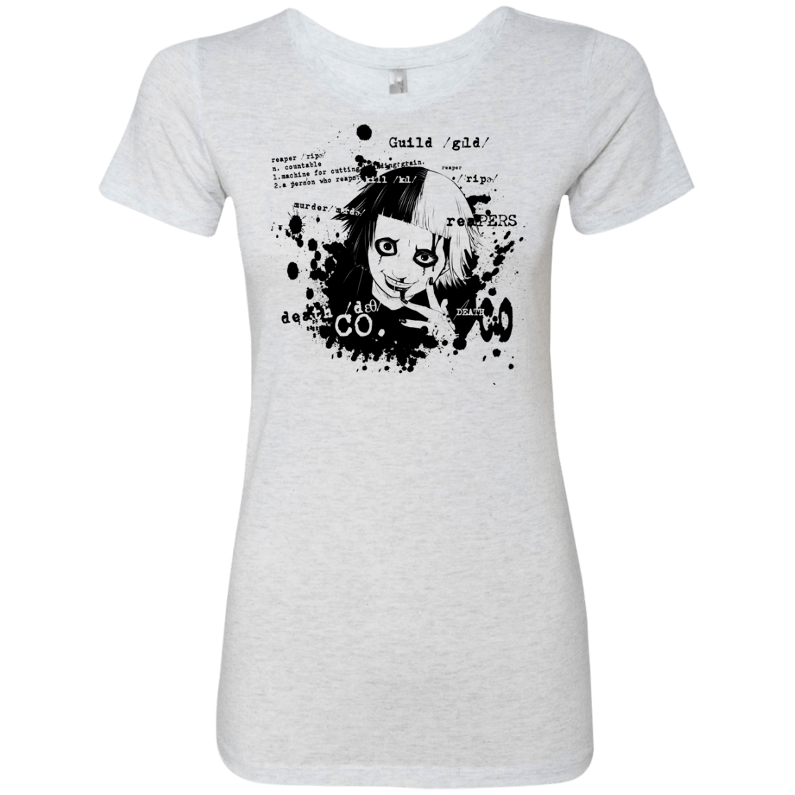 T-Shirts Heather White / Small Death Co Women's Triblend T-Shirt