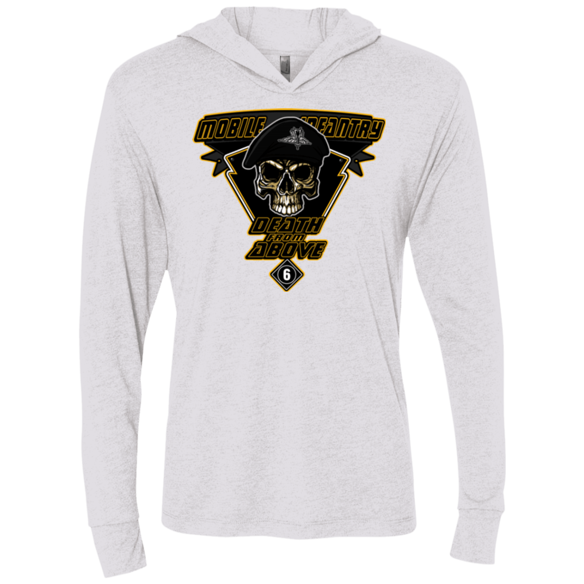 T-Shirts Heather White / X-Small Death From Above Triblend Long Sleeve Hoodie Tee