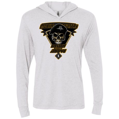 T-Shirts Heather White / X-Small Death From Above Triblend Long Sleeve Hoodie Tee