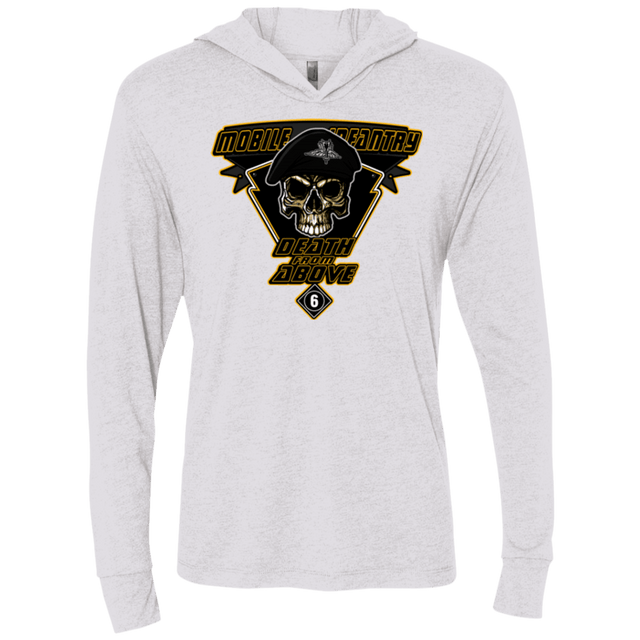 T-Shirts Heather White / X-Small Death From Above Triblend Long Sleeve Hoodie Tee