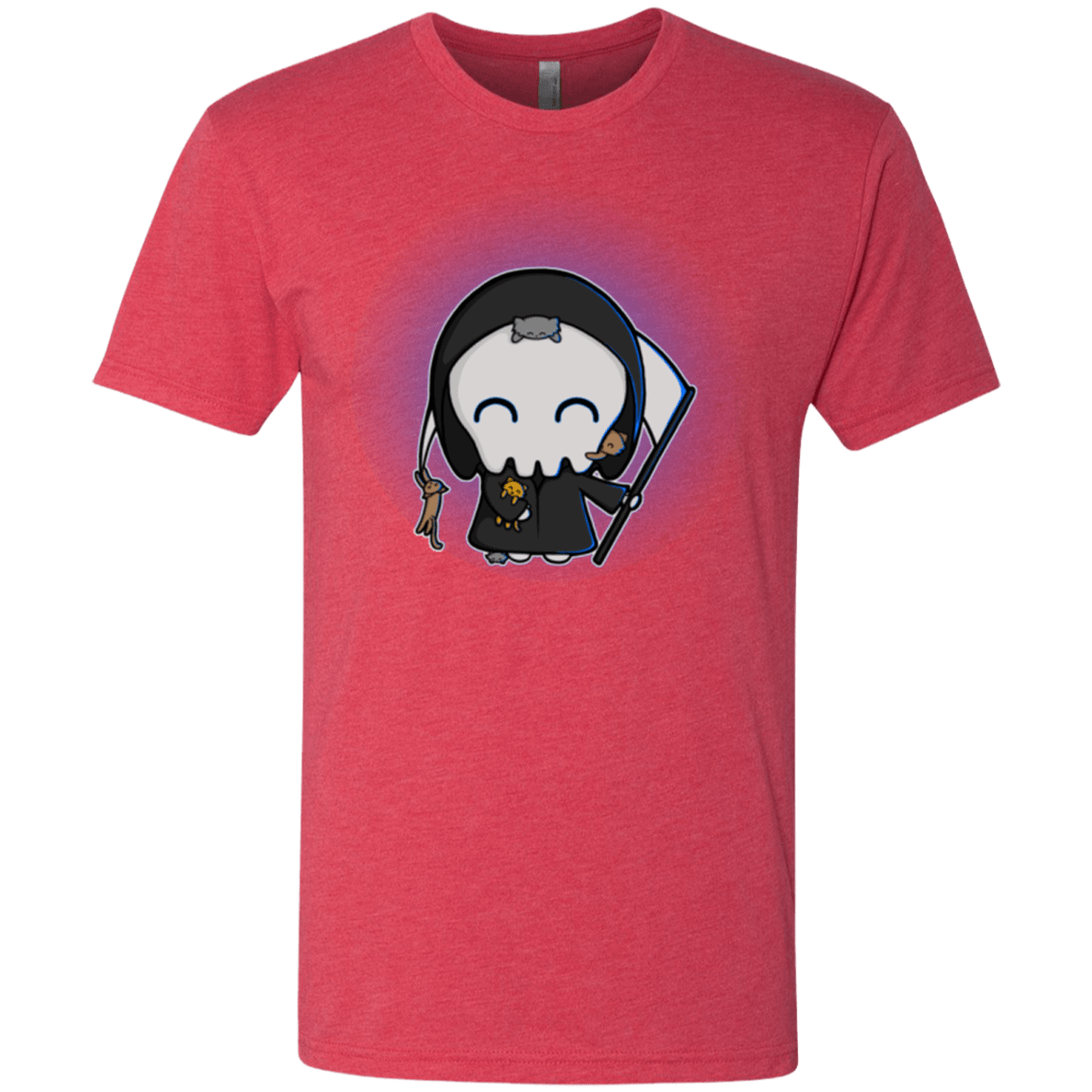 T-Shirts Vintage Red / Small Death Loves Cats Men's Triblend T-Shirt