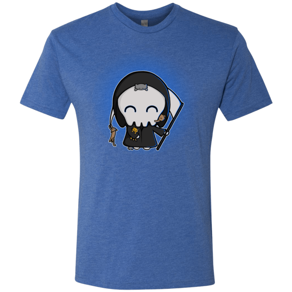 T-Shirts Vintage Royal / Small Death Loves Cats Men's Triblend T-Shirt