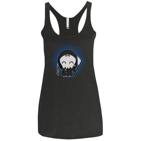 T-Shirts Vintage Black / X-Small Death Loves Cats Women's Triblend Racerback Tank