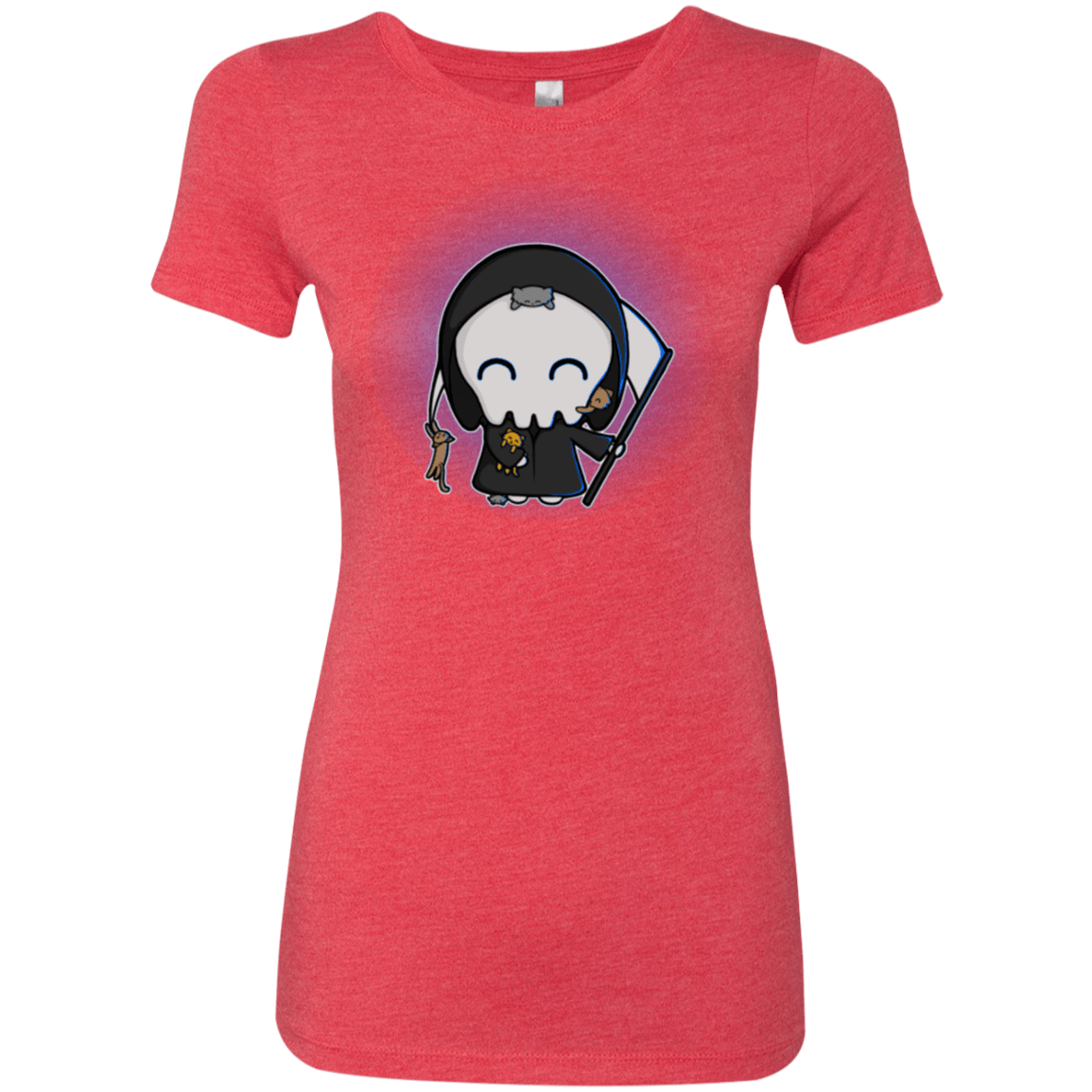 T-Shirts Vintage Red / Small Death Loves Cats Women's Triblend T-Shirt