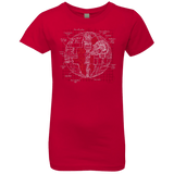 T-Shirts Red / YXS Death Star Plan Girls Premium T-Shirt
