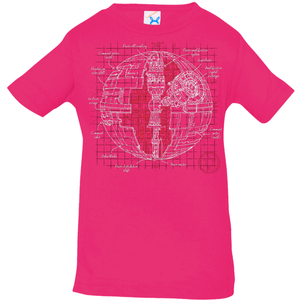 T-Shirts Hot Pink / 6 Months Death Star Plan Infant Premium T-Shirt