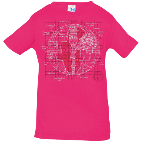 T-Shirts Hot Pink / 6 Months Death Star Plan Infant Premium T-Shirt