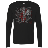 T-Shirts Black / S Death Star Plan Men's Premium Long Sleeve