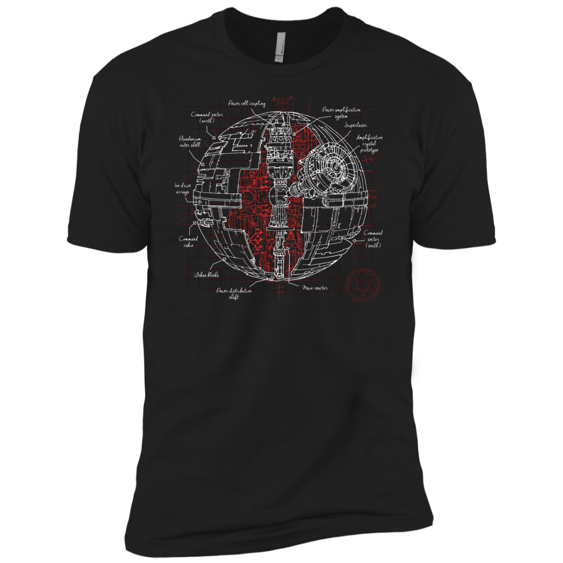 T-Shirts Black / X-Small Death Star Plan Men's Premium T-Shirt