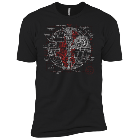 T-Shirts Black / X-Small Death Star Plan Men's Premium T-Shirt