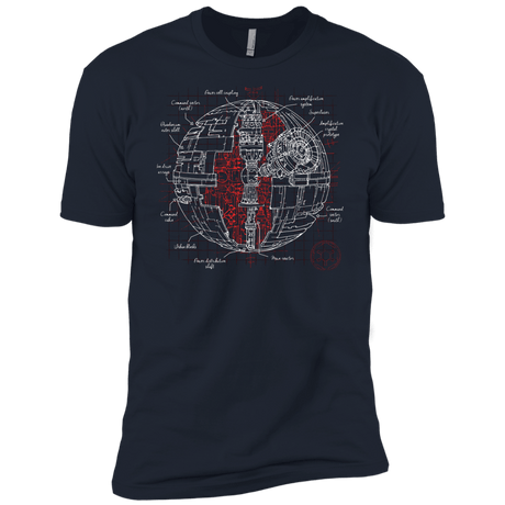 T-Shirts Midnight Navy / X-Small Death Star Plan Men's Premium T-Shirt