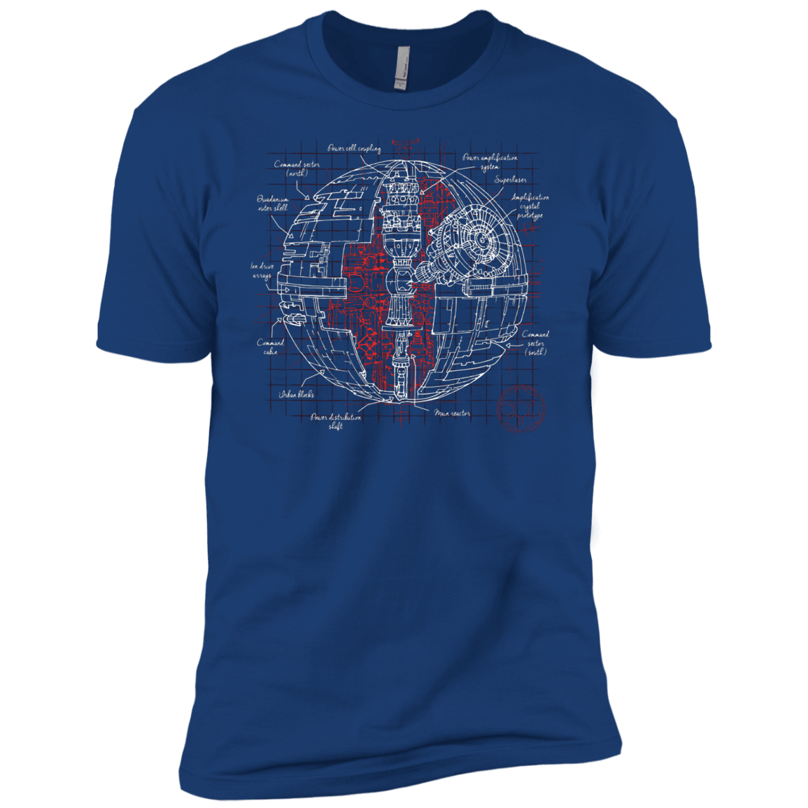 T-Shirts Royal / X-Small Death Star Plan Men's Premium T-Shirt