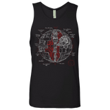 T-Shirts Black / S Death Star Plan Men's Premium Tank Top