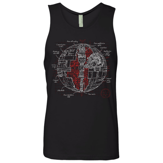 T-Shirts Black / S Death Star Plan Men's Premium Tank Top