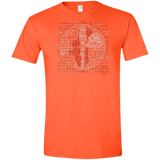 T-Shirts Orange / S Death Star Plan Men's Semi-Fitted Softstyle