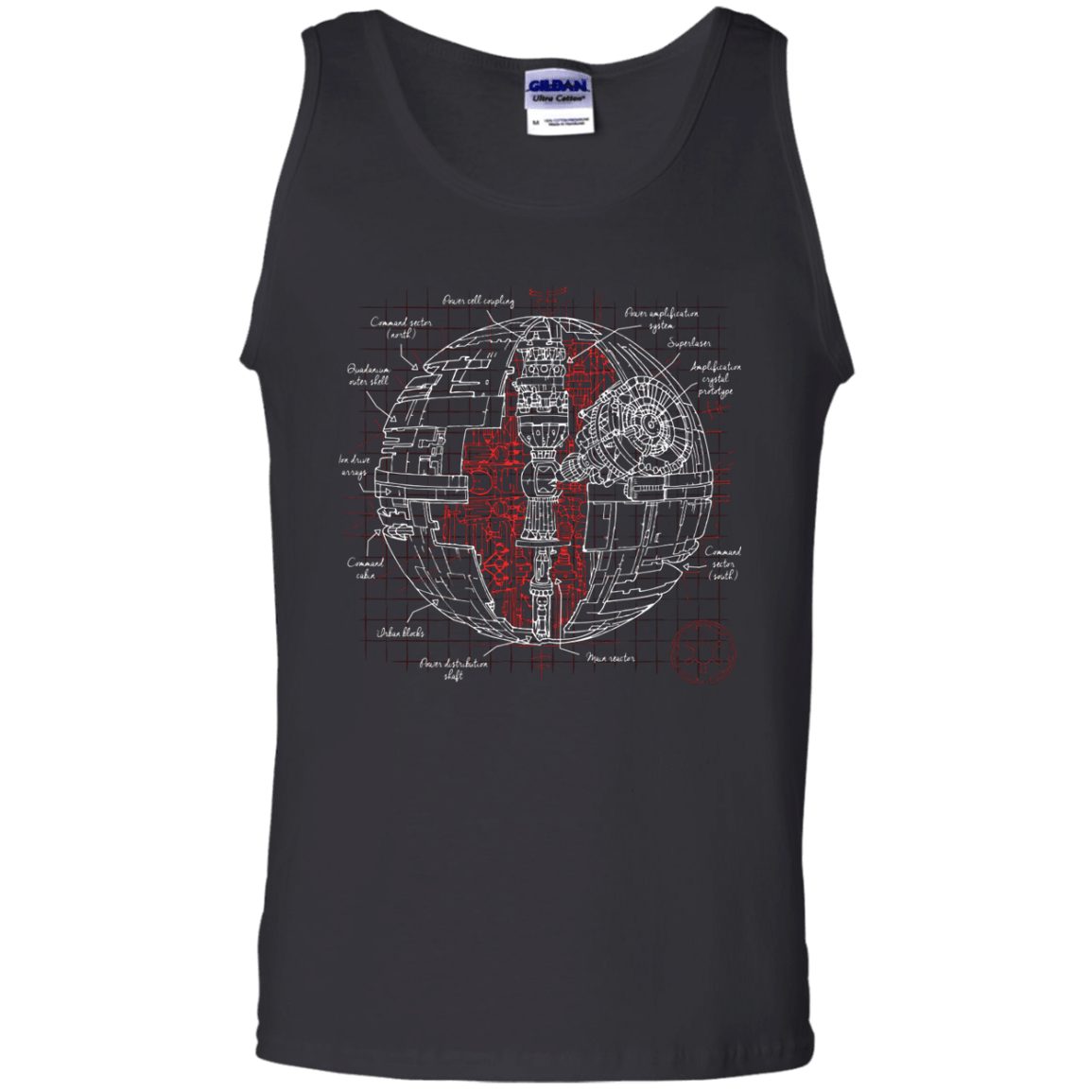 T-Shirts Black / S Death Star Plan Men's Tank Top