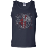 T-Shirts Navy / S Death Star Plan Men's Tank Top