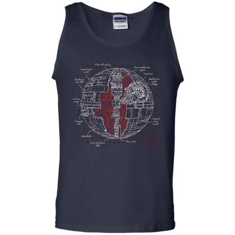 T-Shirts Navy / S Death Star Plan Men's Tank Top