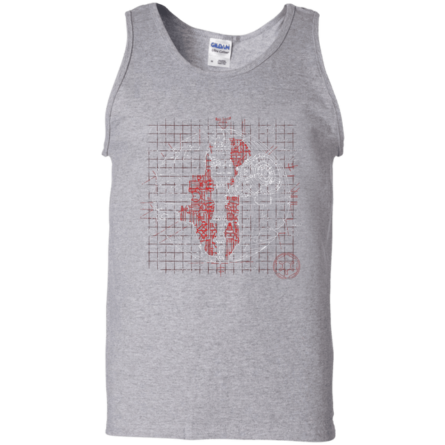 T-Shirts Sport Grey / S Death Star Plan Men's Tank Top