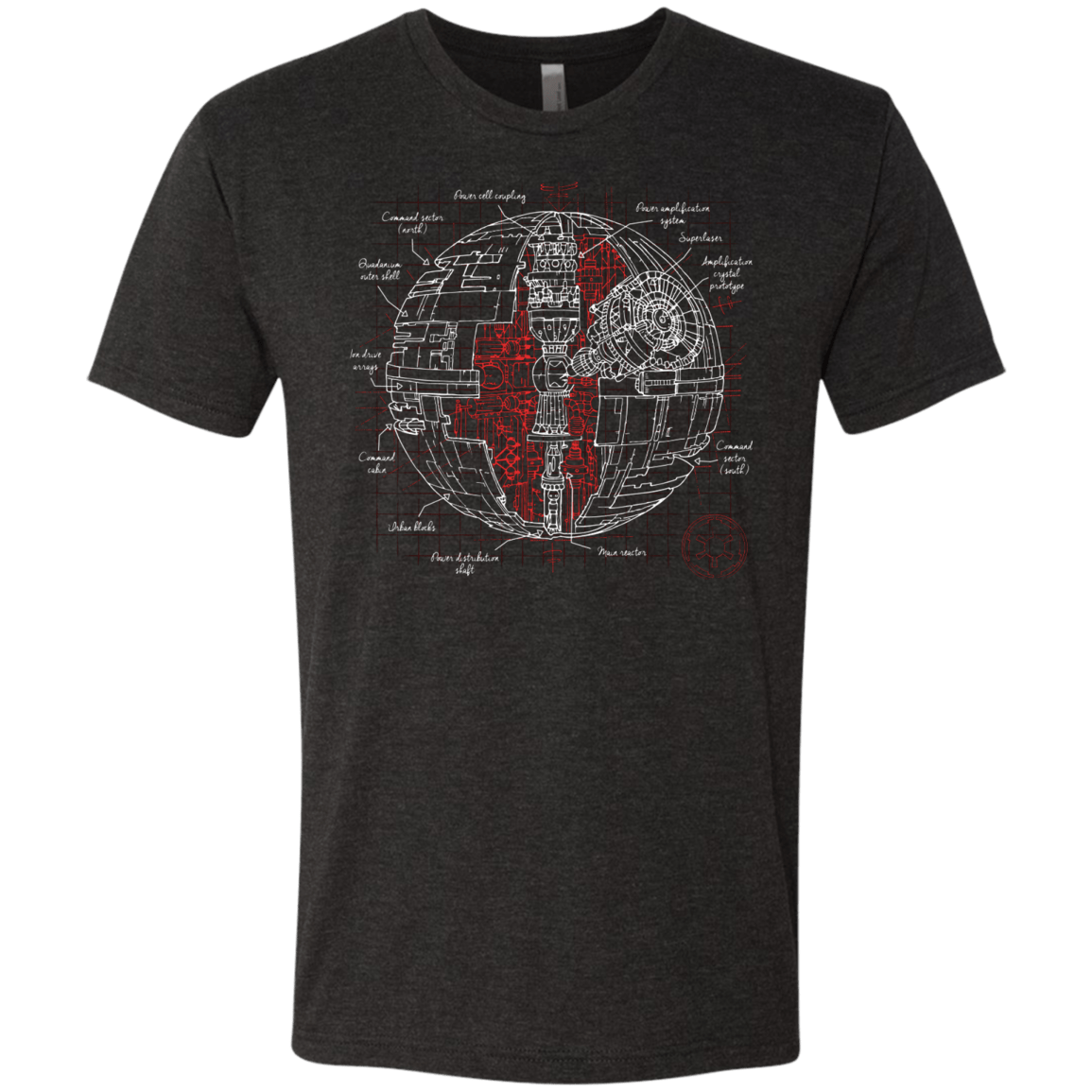 T-Shirts Vintage Black / S Death Star Plan Men's Triblend T-Shirt