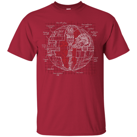 T-Shirts Cardinal / S Death Star Plan T-Shirt