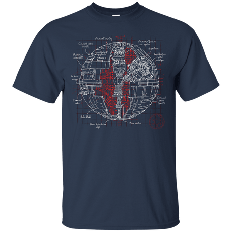 T-Shirts Navy / S Death Star Plan T-Shirt
