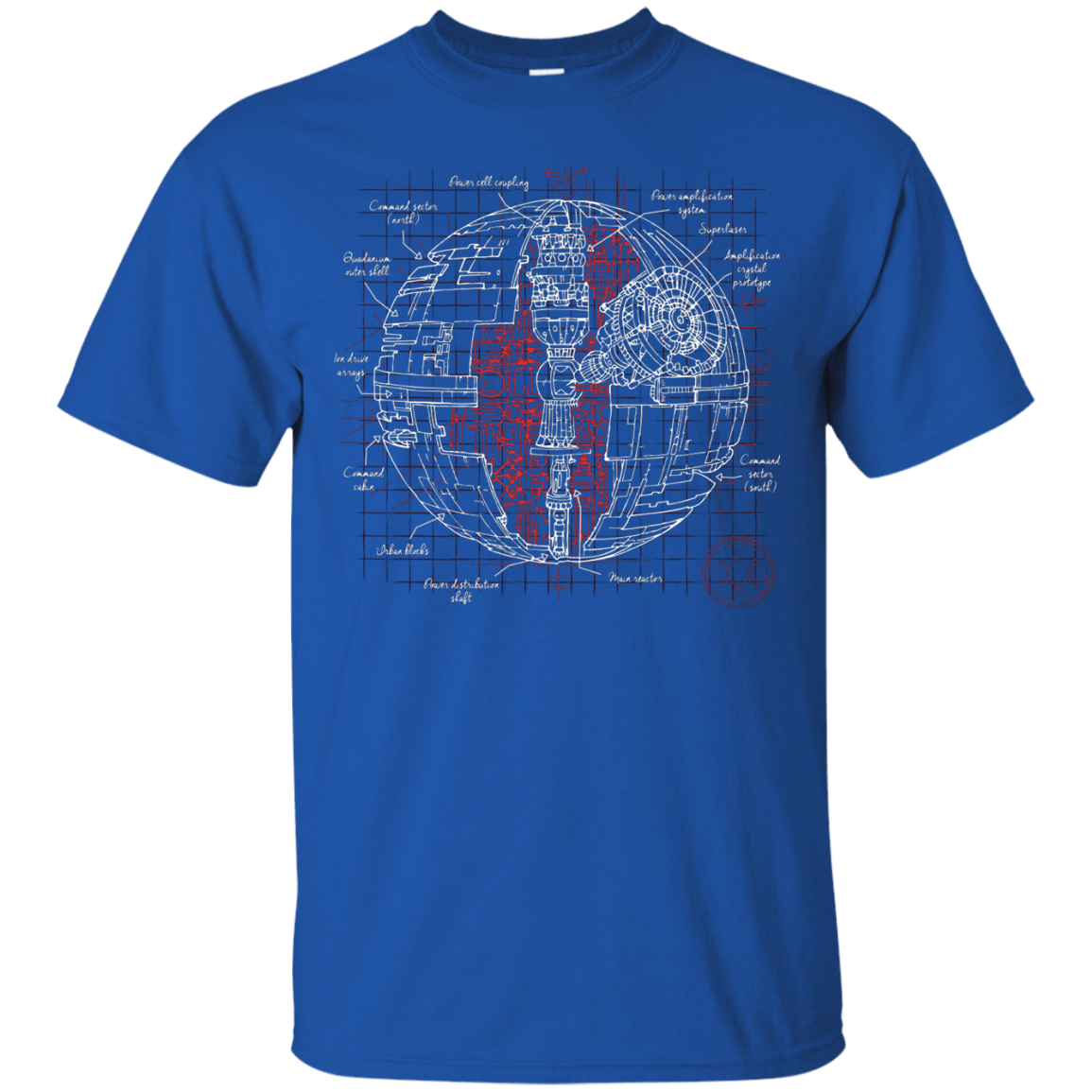 T-Shirts Royal / S Death Star Plan T-Shirt