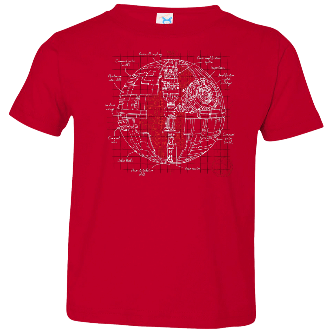T-Shirts Red / 2T Death Star Plan Toddler Premium T-Shirt