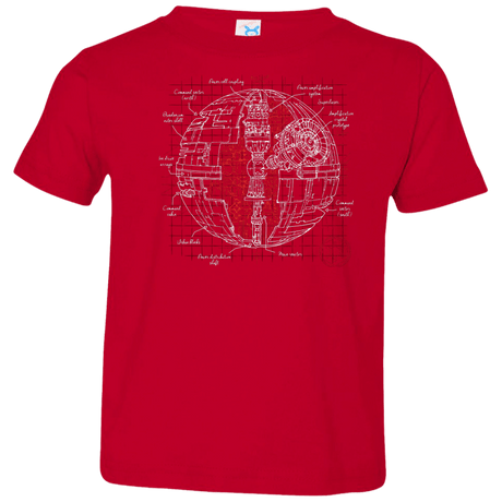 T-Shirts Red / 2T Death Star Plan Toddler Premium T-Shirt