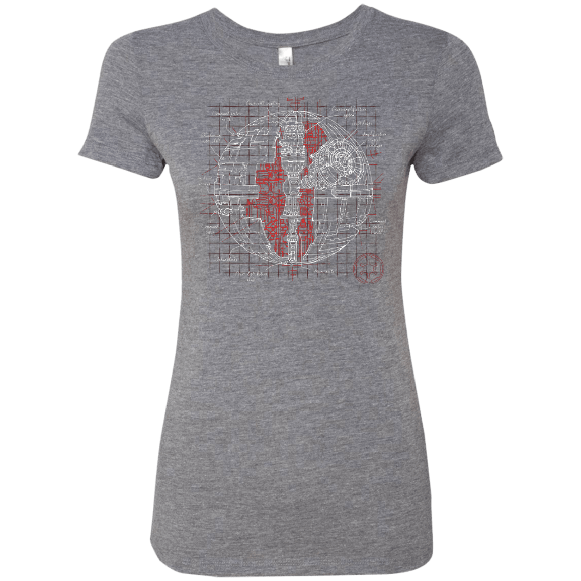 T-Shirts Premium Heather / S Death Star Plan Women's Triblend T-Shirt