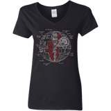 T-Shirts Black / S Death Star Plan Women's V-Neck T-Shirt