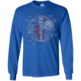 T-Shirts Royal / YS Death Star Plan Youth Long Sleeve T-Shirt