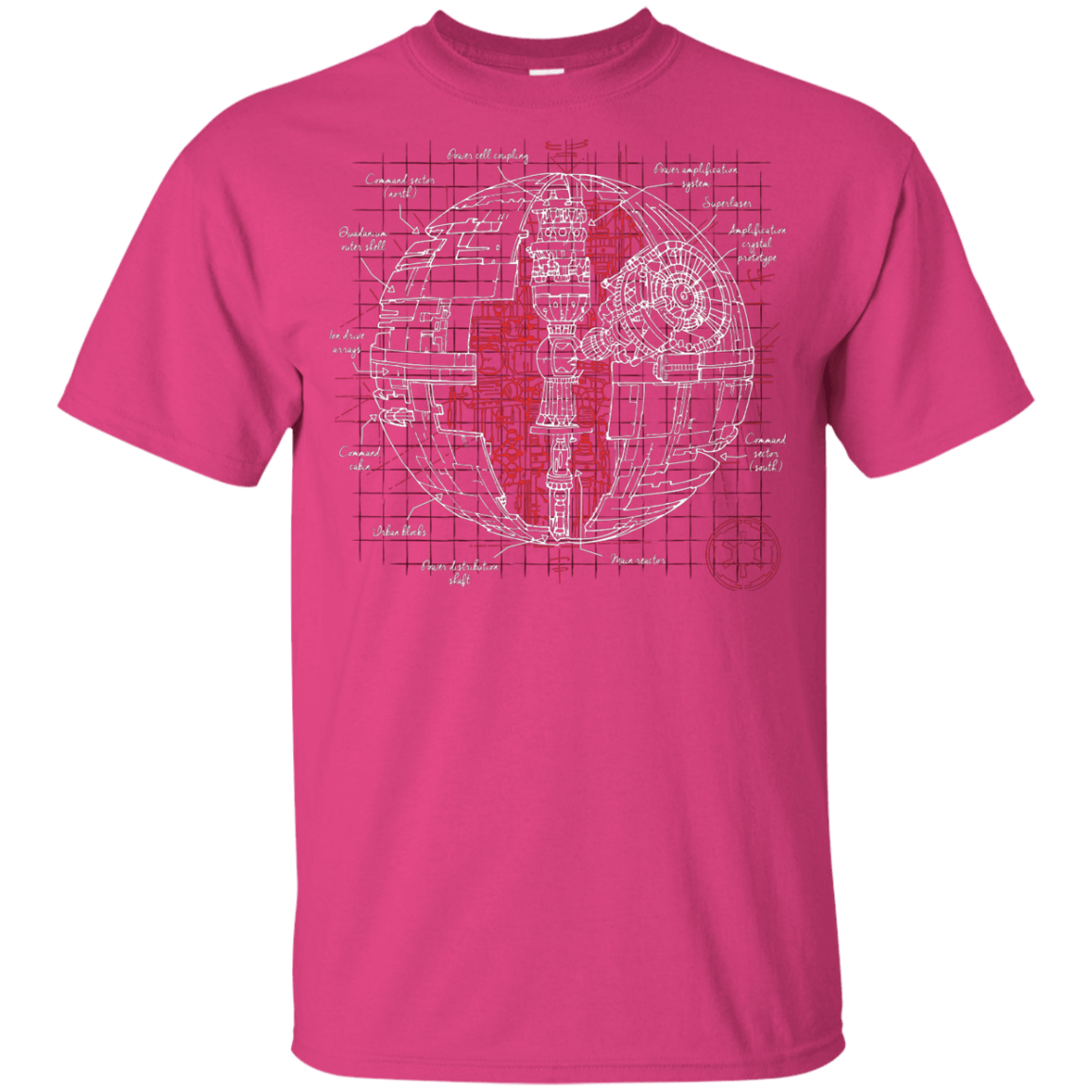 T-Shirts Heliconia / YXS Death Star Plan Youth T-Shirt