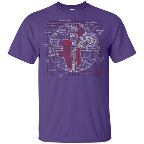 T-Shirts Purple / YXS Death Star Plan Youth T-Shirt