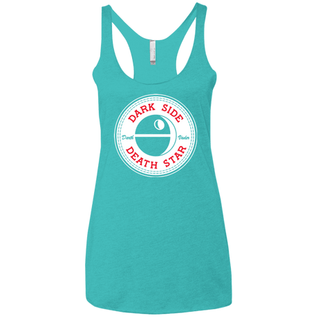 T-Shirts Tahiti Blue / X-Small Death Star Women's Triblend Racerback Tank