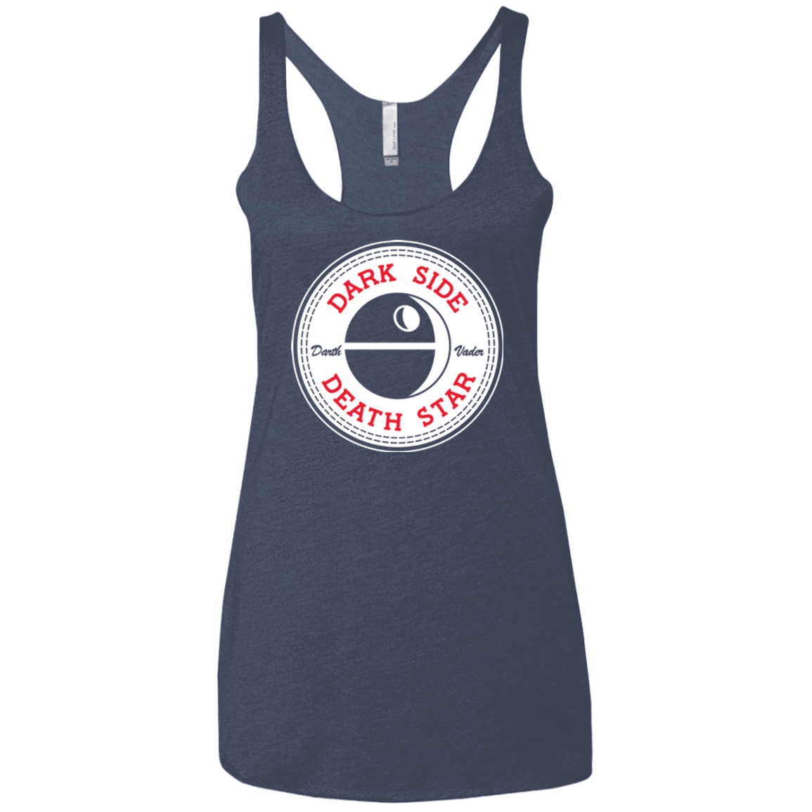 T-Shirts Vintage Navy / X-Small Death Star Women's Triblend Racerback Tank