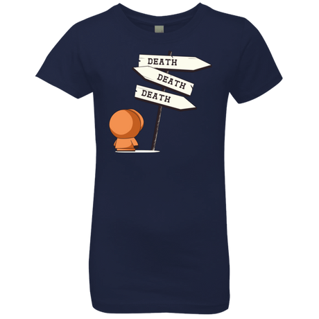 T-Shirts Midnight Navy / YXS DEATH TINY Girls Premium T-Shirt