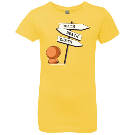 T-Shirts Vibrant Yellow / YXS DEATH TINY Girls Premium T-Shirt