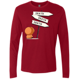 T-Shirts Cardinal / Small DEATH TINY Men's Premium Long Sleeve
