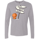 T-Shirts Heather Grey / Small DEATH TINY Men's Premium Long Sleeve