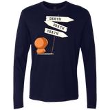 T-Shirts Midnight Navy / Small DEATH TINY Men's Premium Long Sleeve