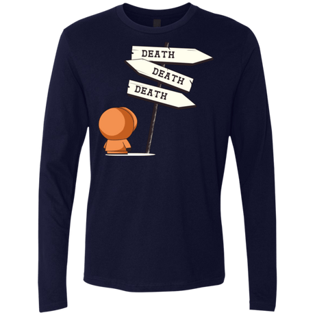 T-Shirts Midnight Navy / Small DEATH TINY Men's Premium Long Sleeve