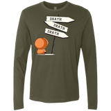 T-Shirts Military Green / Small DEATH TINY Men's Premium Long Sleeve