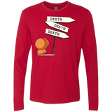 T-Shirts Red / Small DEATH TINY Men's Premium Long Sleeve