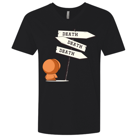 T-Shirts Black / X-Small DEATH TINY Men's Premium V-Neck