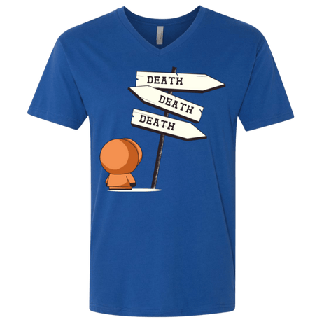 T-Shirts Royal / X-Small DEATH TINY Men's Premium V-Neck