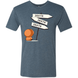 T-Shirts Indigo / Small DEATH TINY Men's Triblend T-Shirt