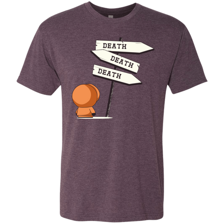 T-Shirts Vintage Purple / Small DEATH TINY Men's Triblend T-Shirt