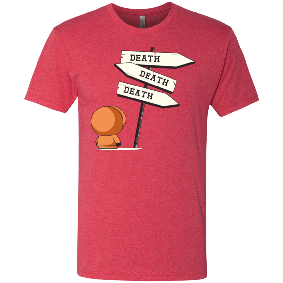T-Shirts Vintage Red / Small DEATH TINY Men's Triblend T-Shirt