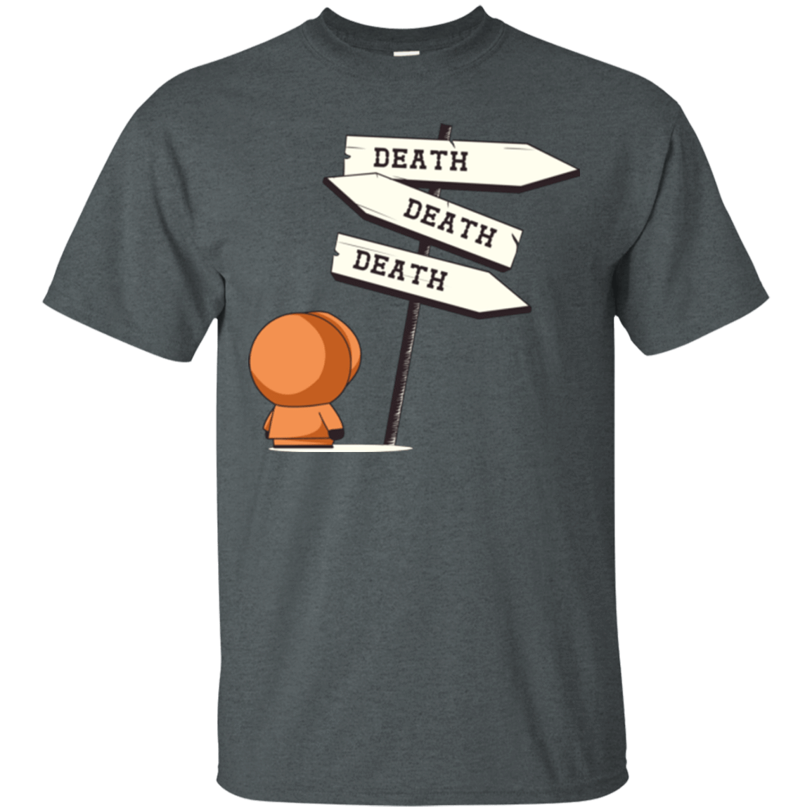 T-Shirts Dark Heather / Small DEATH TINY T-Shirt